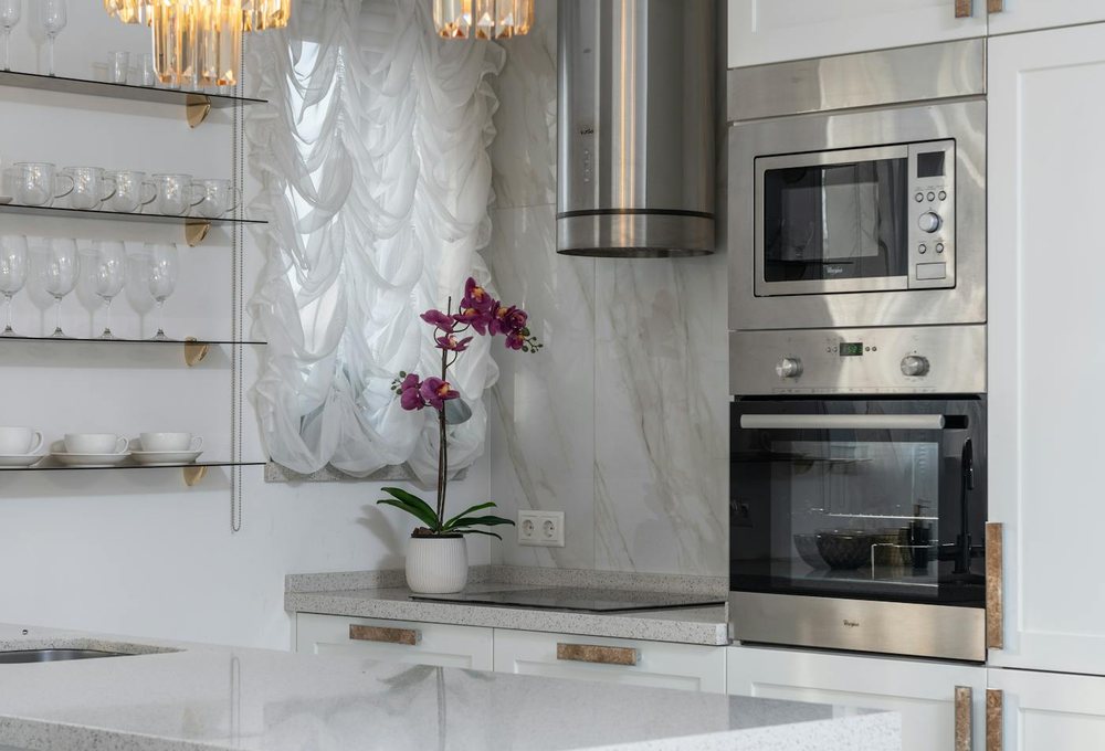 Sparkling clean modern kitchen